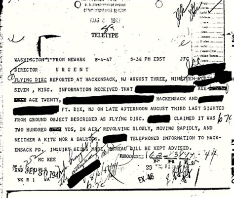 El Fbi Admite Visitas De Seres De Otras Dimensiones Documento Desclasificado Del Fbi Men