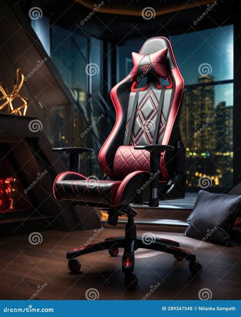 Gaming Chair, Confortable Leather Red and Black Gaming Chair ...