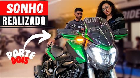 REALIZEI MEU SONHO MOTO NOVA DO CANAL PARTE 2 DOMINAR 400 KABORÉ