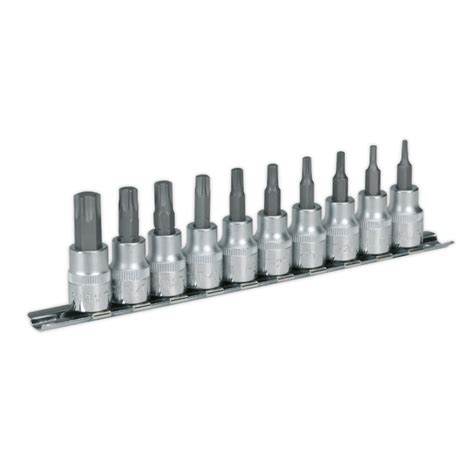 Trx Star Socket Bit Set Pc Sq Drive Anvil Tool