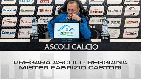 Mister Fabrizio Castori Pregara Ascoli Reggiana Ascoli Calcio Youtube