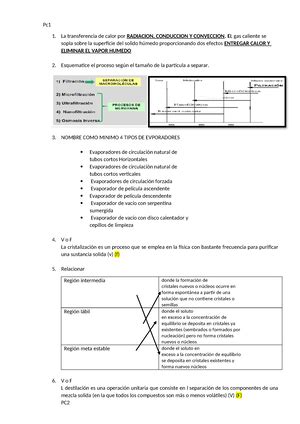 Operaciones Unitarias Clase OPERACIONES UNITARIAS Y PROCESOS