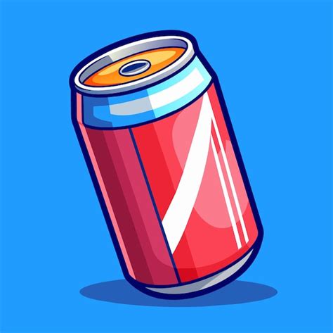 Ilustración vectorial de la lata de soda Vector Premium