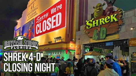 Shrek 4 D Closing Night At Universal Studios Florida YouTube