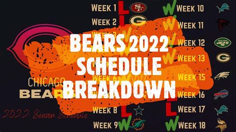 Bears Schedule Release Asia Mareah