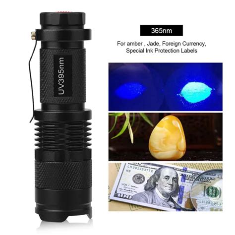 Uv Ultra Led Flashlight Blacklight Light Inspection Lamp Torch