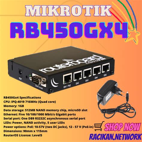 Jual Mikrotik Rb Gx Port Gigabit Ethernet Shopee Indonesia