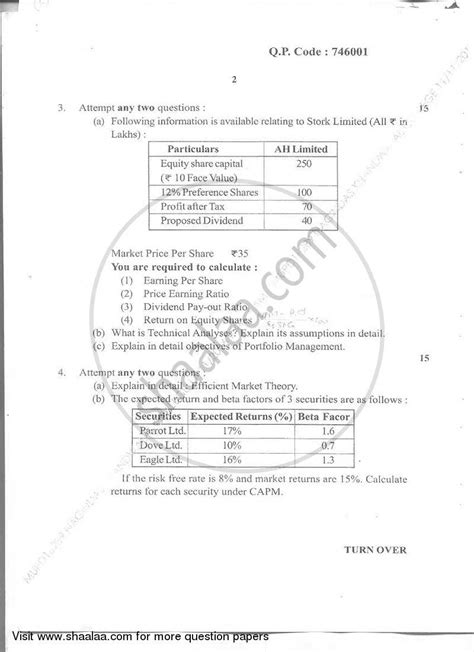 Investment Analysis And Portfolio Management 2016 2017 Bachelor Of