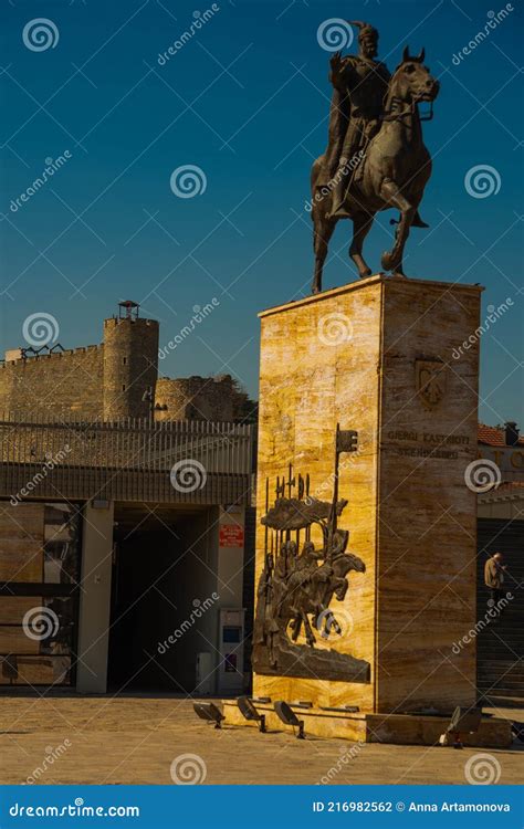 Statue Of Gjergj Kastrioti Known As Skanderbeg In Prishtina, Kosovo Royalty-Free Stock ...