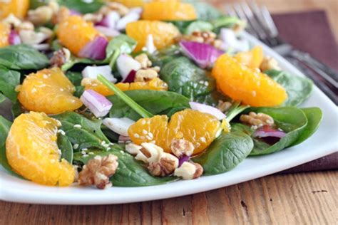 Asian Spinach Salad With Soy Sesame Vinaigrette 5 Dinners Recipe