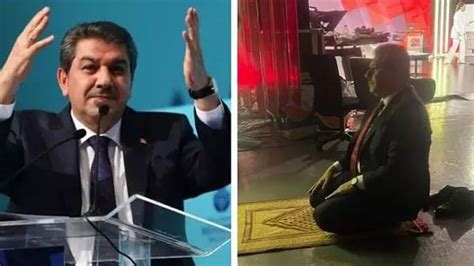 Stüdyoda namaz kılan AKP li Tevfik Göksu Oraya bizimle birlikte gelen