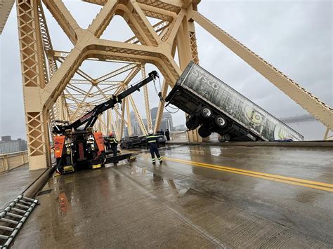 Truck Hangs Off Bridge After Accident in Kentucky - IHA News