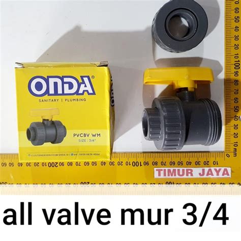 Jual Serbuu STOP KRAN WATER MUR ONDA PVCBC WM 3 4 Inch PVC Ball Valve