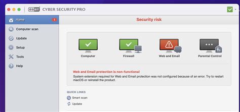 Web And Email Protection Is Non Functional Eset Cyber Security Pro