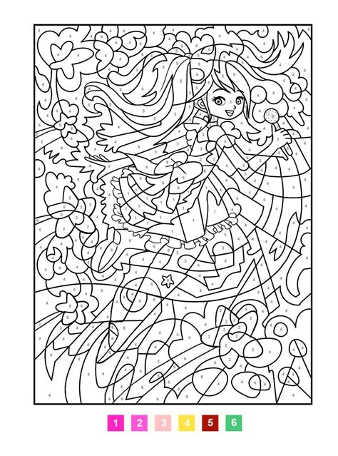 Color By Number Coloring Pages 100 Printable Coloring Pages