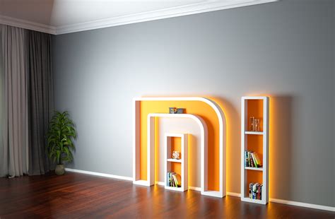 Bookshelf Design, Bookshelves, Bookcase on Behance