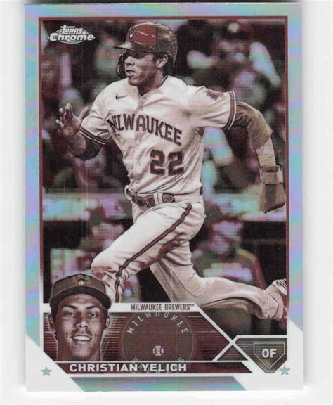 Topps Chrome Sepia Refractor Christian Yelich For Sale