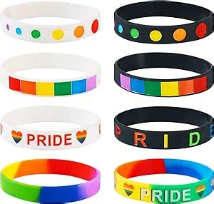 Amazon Magibeads 20Pcs Rainbow Gay Pride Silicone Bracelets LGBTQ