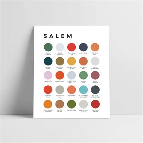 Salem Color Palette Print Lunch City Studio