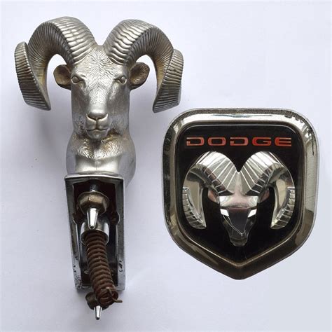 Original Dodge Truck Ram” Car Mascot Hood Ornament And A Dodge