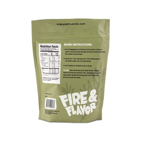 Fire And Flavor Original Brine Kit For Pork All Natural Gluten Free