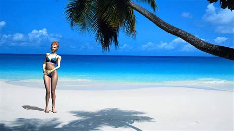 Bikini Girl Posing On The Beach Greenscreen Effects Free Use Youtube