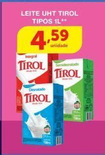 Leite Uht Tirol Tipos L Oferta Na Rold O