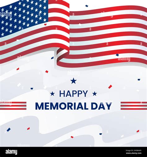 Memorial Day Usa Remember And Honor Federal Holiday In The United States Stock Vector Image