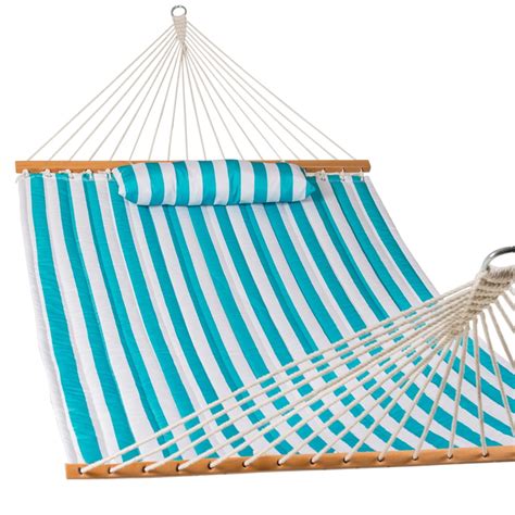 Lazy Daze Hammocks Quilted Fabric Double Size Spreader Bar Heavy Duty