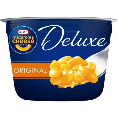 Kraft Deluxe Original Macaroni And Cheese Easy Microwavable Dinner 2 39 Oz Cup Macaroni