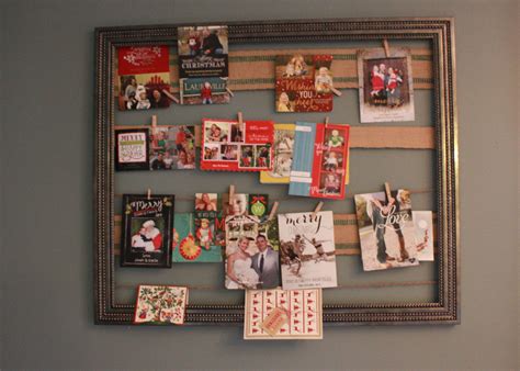 DIY Framed Holiday Card Display - Teach Love Craft