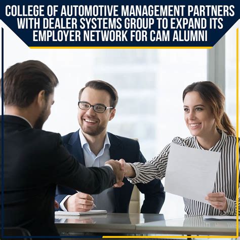 College Of Automotive Management Partners With Dealer Systems Group To ...