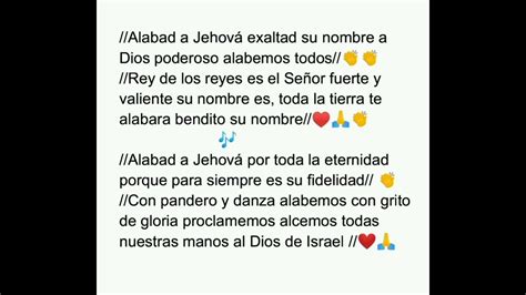 Alabad A Jehov Exaltad Su Nombre Luz A Las Naciones Dur N