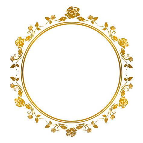 Ornament Luxury Frame Vector Hd Images Golden Circle Frame With Luxury