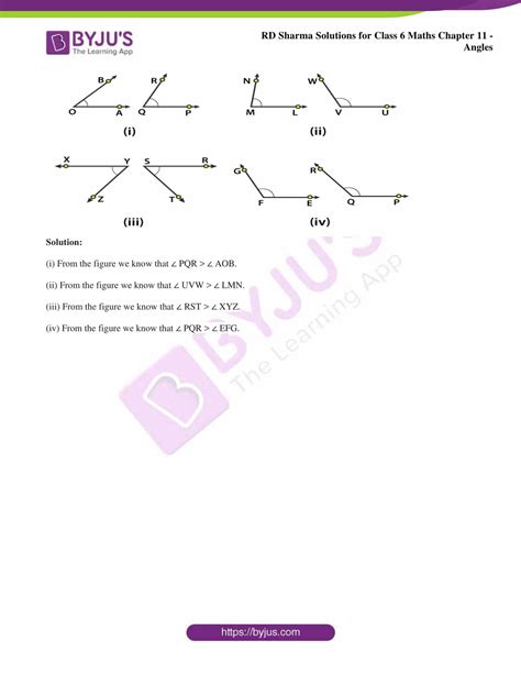 Rd Sharma Solutions For Class Chapter Angles Exercise Access