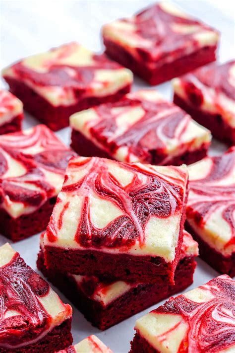 Red Velvet Brownies • Food Folks and Fun