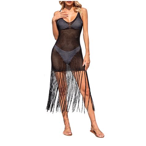 Maplenight Womens Bathing Suit Cover Up For Beach Pool Swimwear Crochet Dress Swimsuit Bikini
