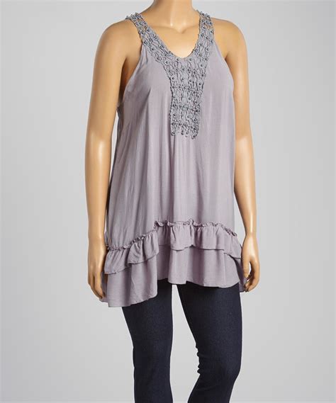 Love This Simply Irresistible Silver Beaded Crochet Tank Plus By