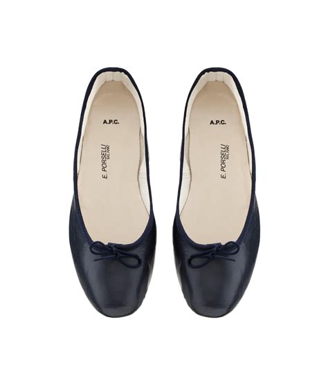 Porselli Ballet Flats Navy Blue Apc Women Navy Blue Shoes