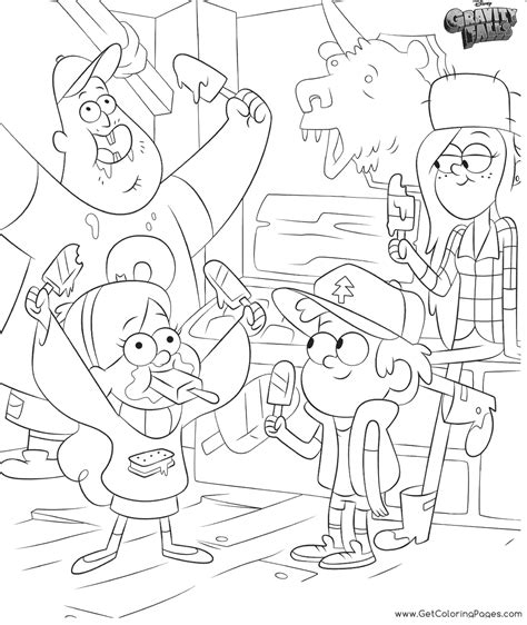 Gravity Falls Coloring Pages At Free Printable Porn Sex Picture