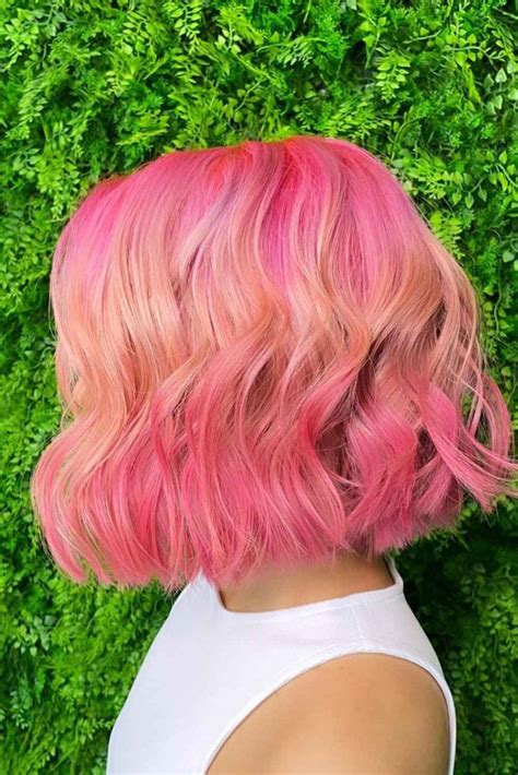 Shoulder Length Pink Hair