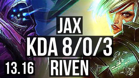 Jax Vs Riven Top Games Legendary Euw Challenger