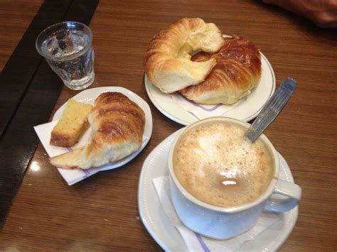 Typical breakfast in Buenos Aires, Argentina: cafe... - Gene and ...