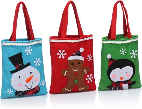 Four X Beaux Sacs Cadeaux Pour No L Avec Poign Es Sacs Cadeaux