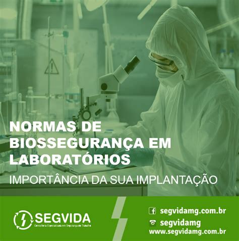 Import Ncia Da Implanta O Das Normas De Biosseguran A Em Laborat Rios