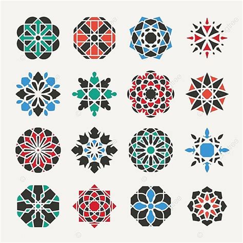 Vector Geometric Symbols Round Ancient Indian Vector, Round, Ancient, Indian PNG and Vector with ...