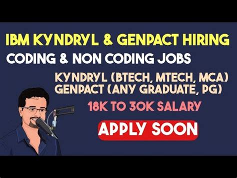 IBM Kyndryl Genpact Are Hiring BTech MTech Any Graduate PG Can