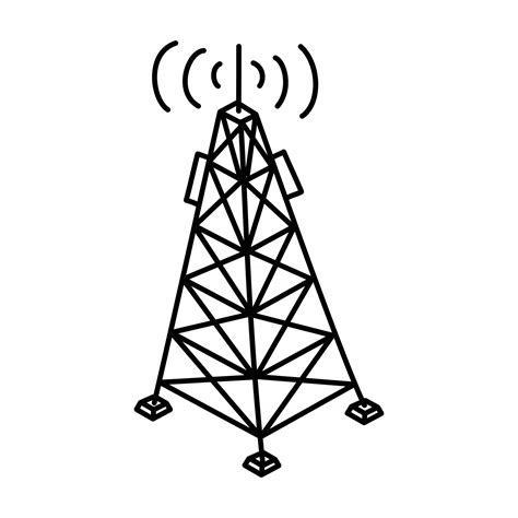 Radio Tower Icon Doodle Hand Drawn Or Outline Icon Style 2761722