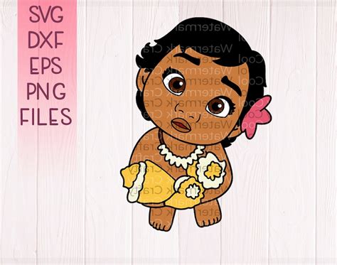 Baby Moana Svg Free Svg File For Diy Machine