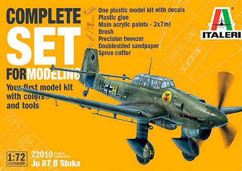 Italeri Complete Set For Modeling Junker Ju B Stuka